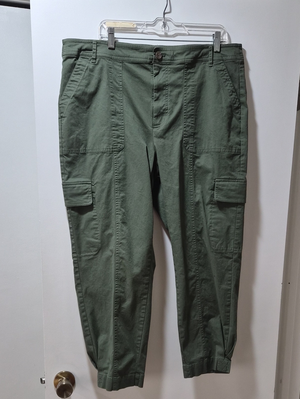 Ladies' Olive Green Cargo Pants